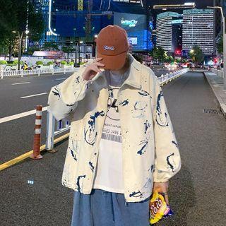 Paint Splatter Zip Jacket