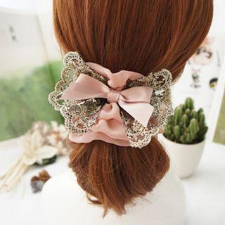 Lace Chiffon Bow Hair Tie