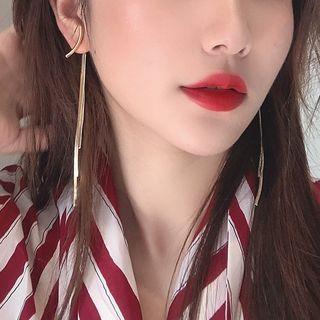 Bar & Chain Fringe Drop Earring
