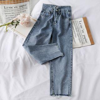 High-waist Wide Jeans