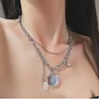 Mahjong Necklace Silver - One Size