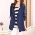 Long-sleeve Open Front Jacket