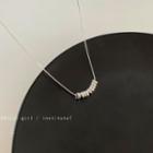 Hoop Pendant Necklace 1pc - Silver - One Size