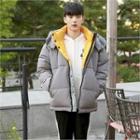 Hooded Two-way Puffer Jacket