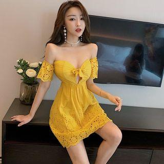 Eyelet Lace Tube Dress