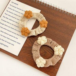 Flower Knit Hair Tie
