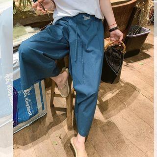 Embroidered Cropped Skort