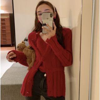 Knit Vest / Crew-neck Cardigan