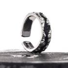 Open Ring Jz6240 - Silver & Black - One Size