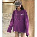 Cutout Back Long-sleeve T-shirt