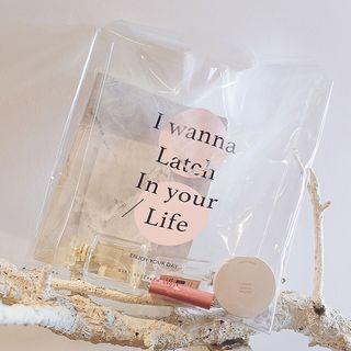 Lettering Clear Shopping Bag