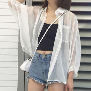 Plain Batwing Light Jacket