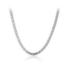 Fashion Simple Geometric Necklace Silver - One Size