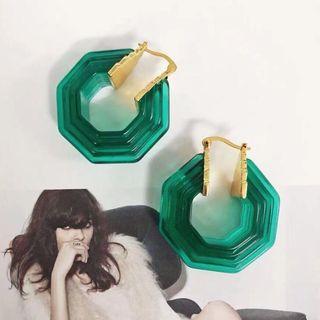 Geometric Layered Hoop Earring