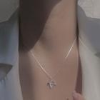 Cupids Arrow Necklace Silver - One Size
