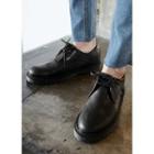 Hidden-heel Faux-leather Oxfords
