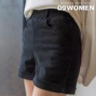 Roll-up Fleece-lined Shorts