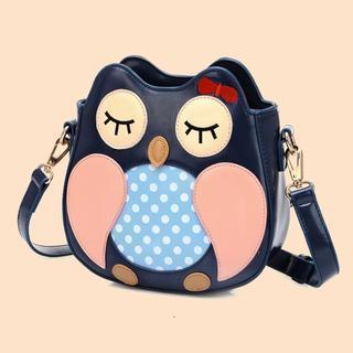Faux-leather Owl Cross Bag