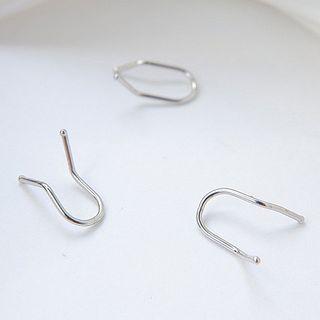 Geometric Alloy Earring 1 Piece - 925silver - One Size