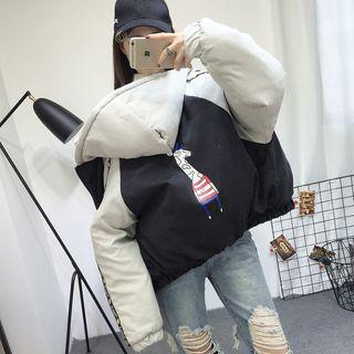 Raglan Hooded Padded Jacket