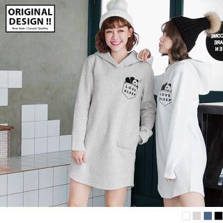 Cartoon Print Long Hoodie