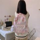 Top Handle Iridescent Backpack