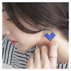 Square Geometric Earrings Blue - One Size