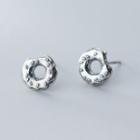 925 Sterling Silver Donut Earring 1 Pair - S925silver - One Size
