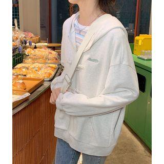 Frog Button Hood Zip Jacket