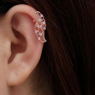 Wings Rhinestone Ear Cuffs