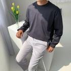 Crew-neck Long-sleeve T-shirt In 10 Colors