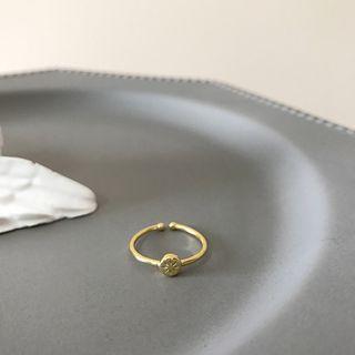 Sterling Silver Open Ring K703 - Gold - One Size