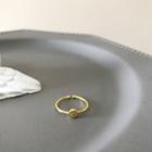 Sterling Silver Open Ring K703 - Gold - One Size