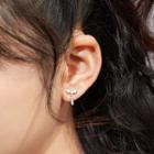 Bow Asymmetrical Alloy Earring