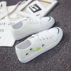 Fishbone Print Sneakers