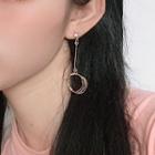 Hoop Dangle Earring Aq0324 - 1 Pair - Gold - One Size