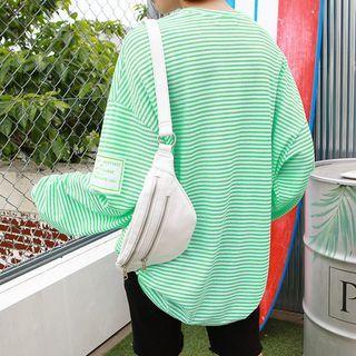 Oversized Stripe Summer Sweatshirt