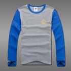 Contrast-sleeve Printed T-shirt