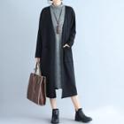 Pocketed Long Trench Jacket