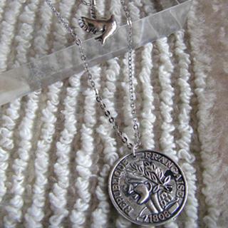 Freedom Pigeon Double Necklace