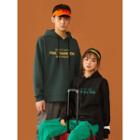 Couple Matching Long-sleeve Hooded Lettering Top