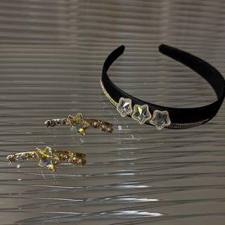 Star Rhinestone Hair Clip / Headband