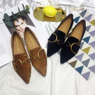 Buckle Pointed Loafers
