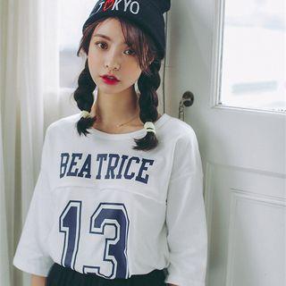Number 3/4-sleeve T-shirt