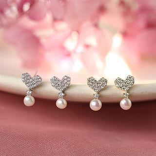 Faux Pearl Drop Earring S925 Silver - As Shown In Figure - One Size