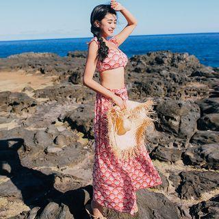 Set: Floral Bikini + Pants