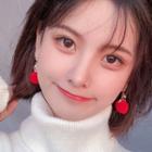 Non-matching Christmas Bobble Dangle Earring