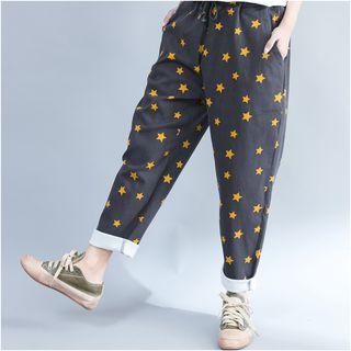 Star Printed Harem Pants
