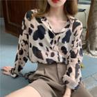 Leopard Print Shirt / Dress Shorts