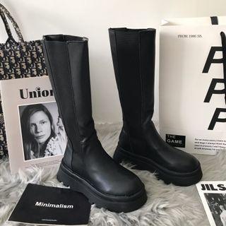 Platform Tall Chelsea Boots